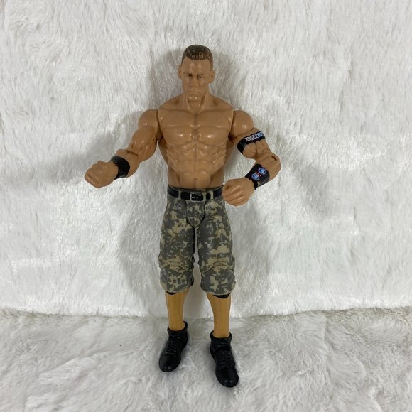 2011 WWE Mattel Elite John Cena Wrestling Action Figure Camo Shorts Loose 7" - Picture 1 of 10